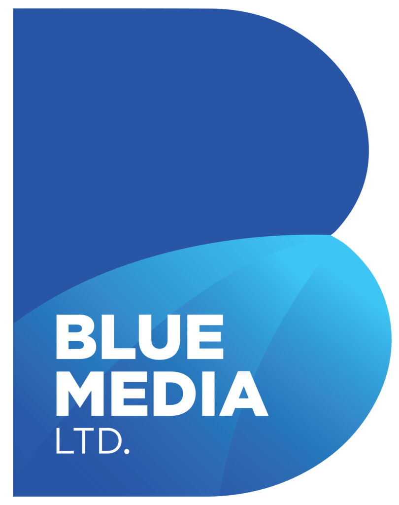 Advertising agency logo>blue media